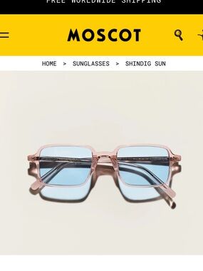 Moscot Shindig Sunglasses in Burnt Rose